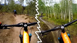 From dust bowl 💨 to mudhole 💩 in the blink of an eye! Mountain Biking Crested Butte