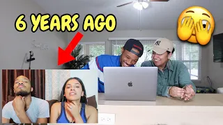 REACTING TO OUT  FIRST EVER YOUTUBE VIDEO!!! (SO CRINGE) 😂