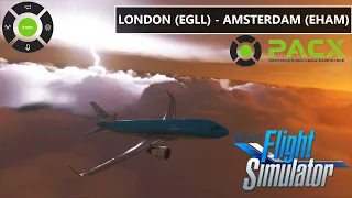 ✈️ MICROSOFT FLIGHT SIMULATOR 2020 | LONDON (EGLL) - AMSTERDAM (EHAM) - KLM A320neo - AcePilotHD