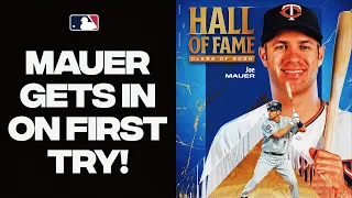 Joe Mauer is elected to the Hall of Fame on the first ballot! (Full career highlights!)