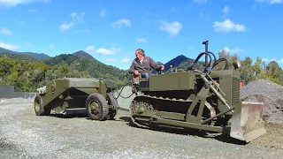 Restoring a rare WW2 Airborne Dozer.. Hasn't run for 45 Years