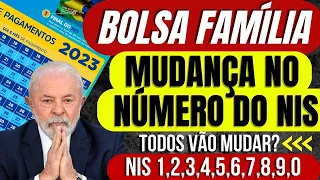 🚨COMUNICADO URGENTE BOLSA FAMÍLIA: NIS DE TODOS OS BENEFICIÁRIOS VÃO MUDAR? NIS 1,2,3,4,5,6,7,8,9,0