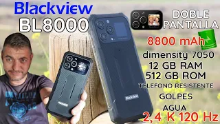 📲 Teléfono Resistente Super Potente con dos pantallas BLACKVIEW BL8000 5G