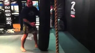 Joe Rogan demonstrates the turning side kick