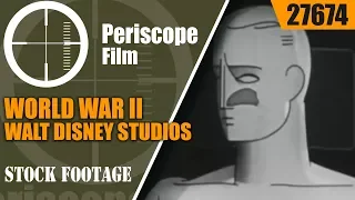 WORLD WAR II WALT DISNEY STUDIOS CHEMICAL WARFARE DEFENSE CARTOON 27674