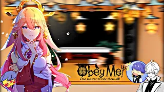 Obey me react to F!Mc as Yae Miko||Mc left devildom AU