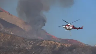 Major emergency response to a wildfire in California 🚒 🚁 🔥