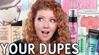 I Tried YOUR Best Drugstore Makeup Dupes! You Won't Believe These!