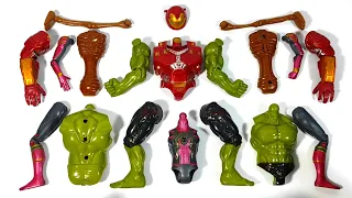 Merakit Mainan Spider-Man vs Siren head vs Hulk smash dan iron Buster Avengers Superhero toys