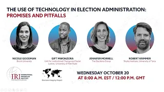 Electoral Integrity Project Seminar Series 2: Technology and Elections