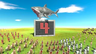 Aquatics and Dinosaurs Fight Humans in Boxes - Animal Revolt Battle Simulator