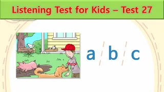 Listening Test for Kids | Test 27