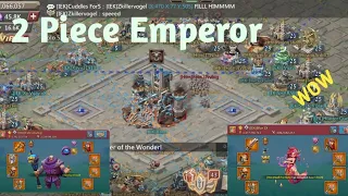 Fate JJvvBig Vs Blur IX In Wow - Lords Mobile  | Wonder Battles Against 2 Piece Emperor