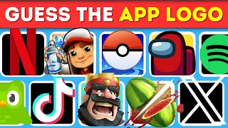 Guess the App Logo in 3 Seconds | 100 Famous App Logos ✅| Logo Quiz 2024