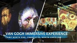 Van Gogh Immersive Exhibit | Artwork in a Digital Age | Camp North End | Charlotte, North Carolina