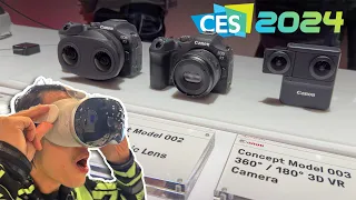 CES 2024 in 3D VR180 - Canon NEW* APS-C VR & 3D Lens for Spatial Video, Qoocam 3 Ultra, and More