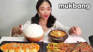 집밥먹방:) 오늘은 🍚고봉밥 갓김치  청국장 불닭마요 뿌린 계란말이 먹방 Korean Food Kimchi Mukbang eating show