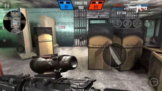 Bullet Force Multiplayer Using M4A1(with suppressor and Acog scope)Prison Map