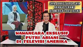 PUTRI ARIANI DIWAWANCARAI STASIUN TV AMERICA SETELAH DAPAT GOLDEN BUZZER AMERICA'S GOT TALENT 1