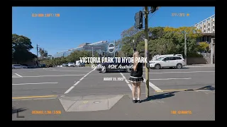 Sydney Australia Victoria Park to Hyde Park [4K] - 30 Minute Treadmill Trips 005