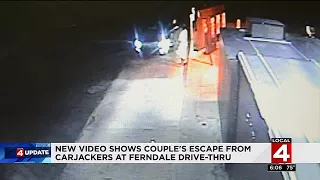 Video shows couple's escape from carjackers at Ferndale drive-thru