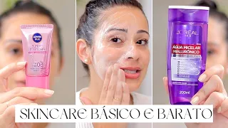 rotina de skincare que melhora a minha pele | Passo a passo básico e barato