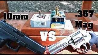 10mm More Powerful than .357 Magnum? 💥ULTIMATE Test💥💥💥POWERFUL Ammunition