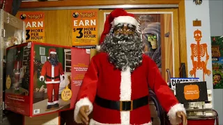 Walmart 2017 Gemmy Life Size Animated Realistic Dancing Santa