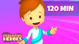 2 HORAS CON PEQUEÑOS HÉROES | Canciones Infantiles