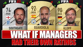 🎉 WHAT IF MANAGERS HAD FIFA RATINGS! 💥 FT. Guardiola, Tuchel, Klopp,...