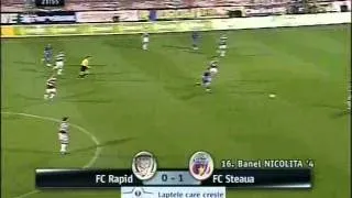 Meci întreg Cupa Uefa 2006 . Rapid - steaua 1-1 .repriza 1