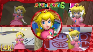 All Minigames (Peach gameplay) | Mario Party 6 ⁴ᴷ