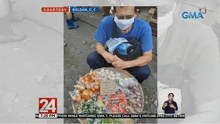 24 Oras: Senior citizen na nagtitinda ng gulay para may pambili ng gamot, nahandugan ng tulong