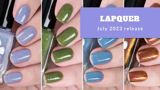 LAPQUER июль 2023 || обход и свотчи лаков для ногтей