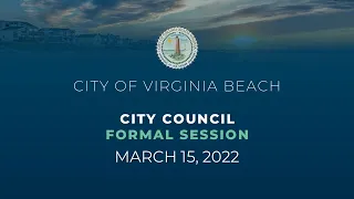 City Council Formal - 03/15/2022