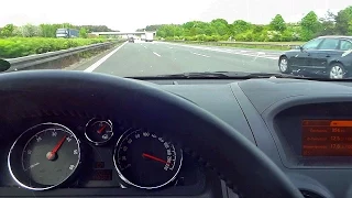 Opel Antara POV Autobahn Top Speed Run