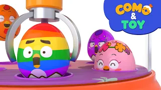 Como | Mole game + Claw machine 2 | Learn colors and words | Cartoon video for kids | Como Kids TV