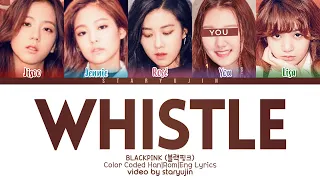 [Karaoke] BLACKPINK "WHISTLE" (5 Members Ver.) Lyrics || REQUESTED