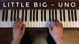 Little Big - Uno (How to play piano|как играть на пианино) #littlebig #uno #howtoplaypiano