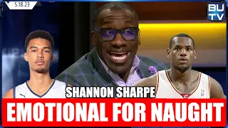 Bronsexual Shannon Sharpe Emotional Over Victor Wembanyama Vs Lebron Prospect  |【日本語字幕】