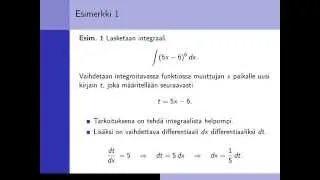 Integrointi sijoitusmenetelmällä, osa 1