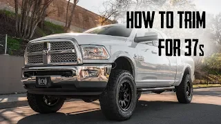 How to Trim to Fit 37" Tires on a Ram 2500 and 3500