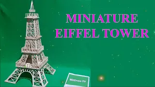 How to Make An Eiffel Tower with Bamboo Sticks