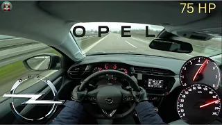 Opel Corsa F || 75HP || 2024 || TOP SPEED on german Autobahn