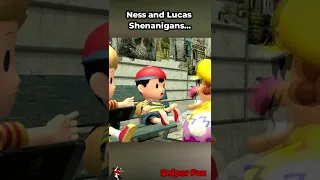 Super Smash Bros: Ness And Lucas Shenanigans... #shorts