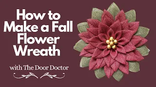 How to Make a Fall Flower Wreath/ Wreath How To/ Wreath Tutorial/ Flower Wreath DIY