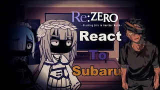 Re:Zero React To Subaru || Part 1|