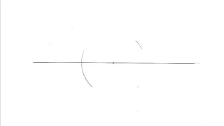 1-Построение перпендикуляра через заданную точку на прямой