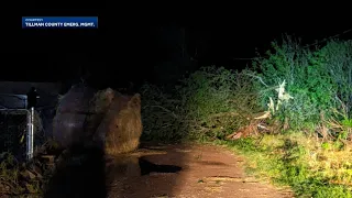 Tornado damage assessment underway in Tillman County after twister hits Hollister, Oklahoma