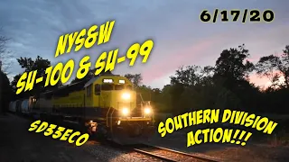 A Daylight NYS&W SU-100 & SU-99 On The Southern Division!! 6/17/20